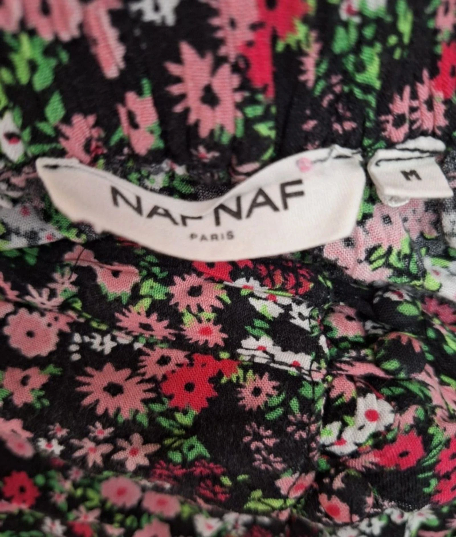Naf Naf floral midi skirt 100% viscose size M – photo 4
